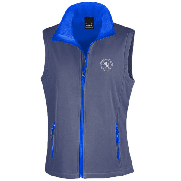 RHYC Ladies Softshell Gilet Navy Thumbnail