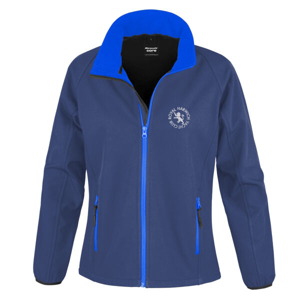 RHYC Ladies Softshell Jacket Navy Thumbnail